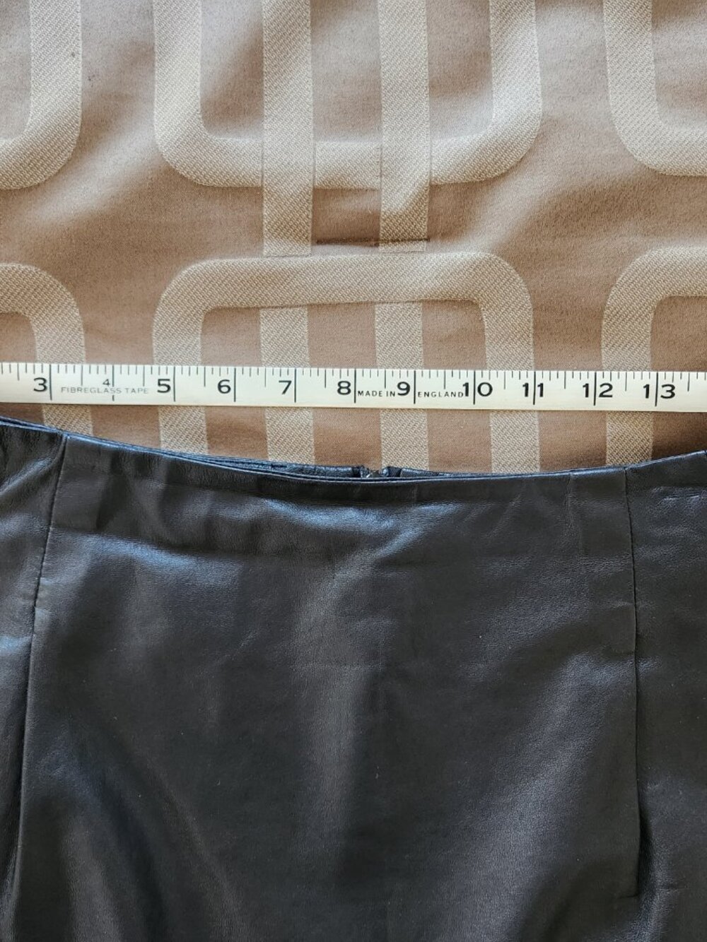 VINCE WOMENS LEATHER MINI SKIRT SZ 8 BLACK - Picture 9 of 10